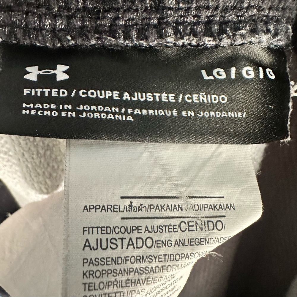 Under Armour Men's Large Drawstring Shorts Textured Waffle Fitted Gray - Picture 7 of 8